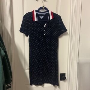 Tommy Hilfiger navy blue with white dots